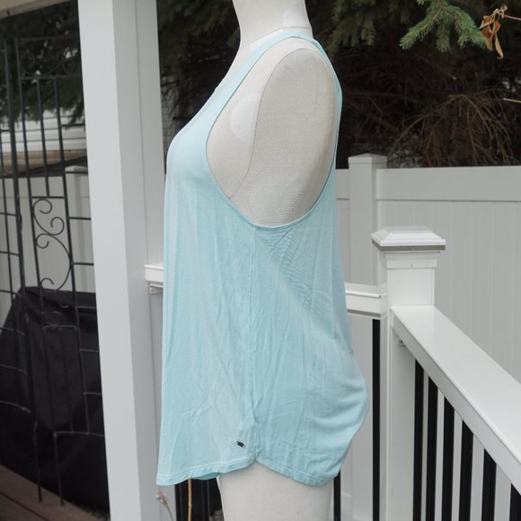 Oceanic Blue Flowy Tank Top - Picture 2 of 5